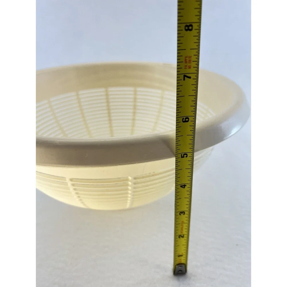 Vintage Plastic Colander Strainer Bowl 11
